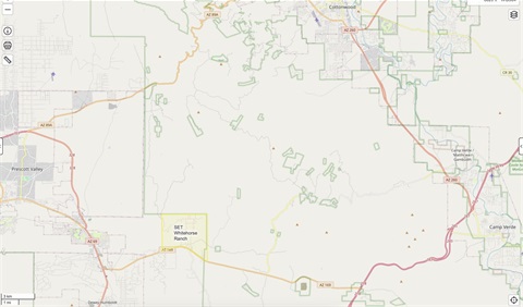 Wide Angle Map showing White Horse Ranch Neighborhood 