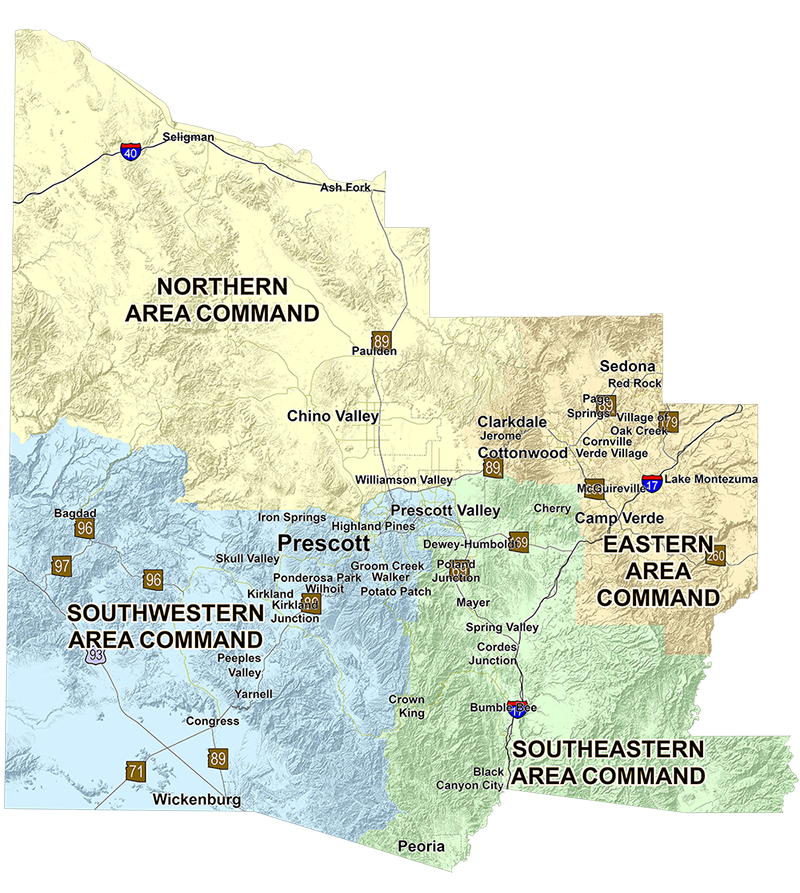 Map of Area Command